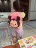 迪士尼（Disney）松松幼兒園書包中小班男女孩可愛防走失出游背包ST80082米妮粉色 曬單實(shí)拍圖