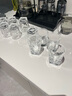 品喻（PINYU）二兩白酒杯高端威士忌酒杯家用玻璃啤酒杯高顏值酒吧厚底杯子2個 曬單實拍圖