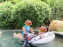Bestway游泳圈救生圈成人泳圈兒童充氣戲水圈浮圈加大加厚水上游泳圈 曬單實拍圖