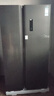 TCL 521升對開(kāi)門(mén)雙開(kāi)門(mén)大容量冰箱 63cm超薄 變頻一級能效 家用冰箱 一體式雙變頻風(fēng)冷無(wú)霜 R521T3-S 晶巖灰 曬單實(shí)拍圖