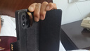 豪丫Redmi紅米note14手機殼紅米note14Pro翻蓋鏡頭精孔全包+前搭磁吸扣軟硅膠套防摔保護仿真牛皮 紅米note14Pro 【荔枝皮紋(黑)】 曬單實(shí)拍圖