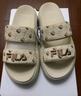 斐樂（FILA）官方DONUT女鞋拖鞋新款涼拖厚底增高休閑甜甜圈 米色-AG 37.5 曬單實(shí)拍圖