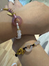 央創(chuàng  )時(shí)尚【中國黃金】情侶手鏈女平安扣手繩生日紀念禮物送女友老婆銀925 【情侶銀手繩】 曬單實(shí)拍圖