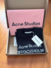 Acne Studios【七夕禮贈(zèng)】 男女同款 做舊1996印花寬松落肩長袖T恤上衣CL0197 淡黑色 XS 曬單實(shí)拍圖