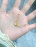 中國(guó)黃金（CHINA GOLD）四葉草黃金手鏈女足金轉(zhuǎn)運(yùn)珠手鏈純金七夕情人節(jié)禮物送女友老婆 足金四葉草手鏈約1.6g【玫瑰禮盒】 曬單實(shí)拍圖