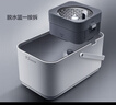 大衛(wèi)旋轉(zhuǎn)拖把40cm桿伸縮99-127cm 2頭加厚拖布  D7一鍵拆卸換頭 曬單實(shí)拍圖