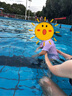 迪士尼兒童泳衣女孩小童艾莎溫泉連體防曬A類泳衣D35024紫色100 曬單實拍圖