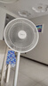 美的（Midea）電風扇家用7葉落地扇搖頭電風扇循臥室宿舍輕音風扇臺式桌面小型風扇臺地兩用升級款 白色丨7葉臺地兩用 曬單實拍圖
