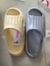 名創(chuàng  )優(yōu)品（MINISO）家居拖鞋男女情侶家用舒適浴室防滑防臭涼拖鞋夏 鵝蛋黃38-39 曬單實(shí)拍圖