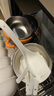 斯凱綈（Sky Top）米飯碗陶瓷骨瓷防燙高腳碗純白家用酒店餐具套裝4.5英寸4件 曬單實(shí)拍圖