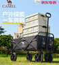 CAMEL【京東專供】戶外營(yíng)地車溜娃車可折疊手推車大容量露營(yíng)車黑色029 曬單實(shí)拍圖