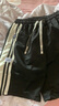 輕依縵美式短褲男夏季新款休閑運動(dòng)五分褲寬松學(xué)生工裝籃球沙灘港風(fēng)中褲 黑色（卡碼拍大） 3XL 【建議145-165斤】 曬單實(shí)拍圖
