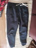 春秋季刺繡束腳褲2025新款潮流百搭休閑褲子男士修身顯瘦衛褲水洗 黑色 L 體重 105-120斤 曬單實(shí)拍圖