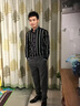 皮爾卡丹（pierre cardin）毛呢西褲男士高端秋冬款2025新款韓版休閑褲呢料修身小腳西裝褲子 灰色 31 曬單實(shí)拍圖