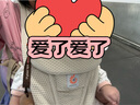 ergobaby美國(guó)二狗背帶腰凳透氣Deluxe便攜解放雙手舒適滿月即用自然米色 曬單實(shí)拍圖