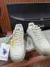 美國馬球協(xié)會(huì )（U.S.POLO ASSN.）保羅男鞋夏季新款透氣輕便百搭休閑鞋經(jīng)典厚底板鞋時(shí)尚輕奢小白鞋 曬單實(shí)拍圖