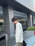 真維斯（Jeanswest）純棉長袖男秋季重磅圓領(lǐng)內(nèi)搭t恤男女款美式復(fù)古寬松休閑打底衫潮 棕櫚綠(呆小貓胸標(biāo)) L (175) (收藏加購優(yōu)先發(fā)) 曬單實(shí)拍圖