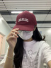 法派棒球帽男女寬帽檐顯臉小大頭圍鴨舌帽子 酒紅色  M 55-60cm 曬單實(shí)拍圖