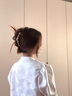 斯比奇2025新款夏時(shí)氛圍抓夾女感簡約夾子頭飾發(fā)夾后腦勺鯊魚夾ins [高定版咖色中號]抓力堅(jiān)固耐 曬單實(shí)拍圖