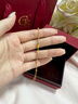 周大生小蠻腰黃金手鏈女款足金手鏈七夕情人節禮物送女友老婆生日禮物 足金手鏈 約2.5-2.55g+經(jīng)典禮盒 曬單實(shí)拍圖