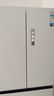 美的（Midea）冰箱M60小機皇520法式多門(mén)四開(kāi)門(mén)60cm超薄純平全嵌零嵌入式電冰箱家用雙系統雙循環(huán)大容量底部散熱 【旗艦小機皇】雙系統|純平全嵌| 海貝白 曬單實(shí)拍圖