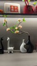 花瓶擺件客廳插花高級感家居電視柜玄關(guān)餐桌輕奢高檔端藝術(shù)裝飾品 愛(ài)心花瓶組合-小白大黑 曬單實(shí)拍圖
