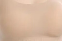粉底液內衣女加厚杯墊外擴細肩帶小胸顯大無痕膚色隱形美背文胸薄 粉底液膚【厚杯4cm】 M 【適合34/75ABC】 曬單實拍圖