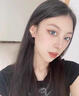 戚小米999純銀莫比烏斯耳環(huán)女養耳洞耳圈男耳扣足銀耳骨釘耳釘素圈耳飾 14mm耳圈一對【適合耳垂】 曬單實(shí)拍圖
