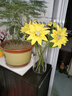 愛(ài)已裝糖 假花仿真花高檔插花客廳裝飾花絹花塑料花餐桌花 凝霜太陽(yáng)花束 曬單實(shí)拍圖