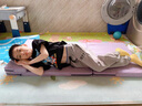 奧匹小學(xué)生午睡墊兒童午休睡覺(jué)折疊墊子辦公室打地鋪防潮午睡地墊 常規珍珠綿 150x60x5cm紫色XCZ01 曬單實(shí)拍圖
