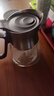 入一山河飄逸壺泡茶壺茶水分離玻璃茶壺飄逸杯沖茶壺器沏茶壺過(guò)濾茶壺 一按茶水分離飄逸壺 曬單實(shí)拍圖