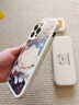 屹川（YICHUAN）適用蘋果16/17/pro/max手機殼 iPhone16plus全包16e防摔Air網(wǎng)紅新款皮紋硅膠軟殼望舒金蓮女款 【古董白】望舒金蓮-贈保護膜+掛繩 蘋果16 曬單實拍圖