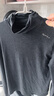 EP雅瑩2025新款女裝 輕盈德絨修身高領(lǐng)內搭基礎打底針織衫5510A 灰色 M 曬單實(shí)拍圖