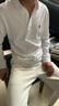 Polosport保羅折扣長(cháng)袖T恤男100棉春秋季新款刺繡小馬標polo衫 白色 XL 建議140-160斤  長(cháng)袖 曬單實(shí)拍圖
