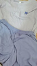 浪莎女士睡衣女帶胸墊仿莫代爾冰絲短袖短褲夏季居家可外穿涼感家居服 曬單實(shí)拍圖