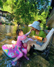 G.DUCKKIDS小黃鴨美人魚兒童泳衣女童小馬寶莉分體泳裙寶寶長袖防曬速干泳裝 小馬寶莉 120 建議5~6歲【110-120cm】cm 曬單實(shí)拍圖
