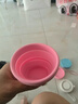辛叢可折疊水杯便攜伸縮硅膠漱口杯戶(hù)外露營(yíng)食品級刷牙杯耐高溫旅游杯 白色【1個(gè)裝】可折疊收納 曬單實(shí)拍圖