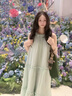 CinvaiKrose包包女包帆布包2025新款大容量單肩托特包通勤水桶包生日禮物 綠色Green 曬單實(shí)拍圖