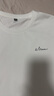 名創(chuàng)優(yōu)品（MINISO）休閑短袖男2025夏季冰絲涼感t恤透氣舒適簡(jiǎn)約情侶半袖 白  2XL 曬單實(shí)拍圖