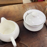 一品工坊潮州工夫茶具骨瓷蓋碗單個(gè)高檔薄胎三才泡茶碗大號不燙手陶瓷蓋碗 婉儀蓋碗-大號 曬單實(shí)拍圖