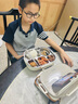 雙槍（Suncha）鈦健康不銹鋼飯盒學(xué)生上班族可微波爐餐盒比316好1.5L配保溫袋 曬單實拍圖