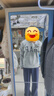 蓋璞男女童2025秋季新款Logo膠印抓絨套頭連帽衫兒童裝衛(wèi)衣829299 淺灰色 160 cm(14-15歲) 亞洲尺碼 曬單實拍圖