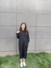 班尼路S&K系列連衣裙女裝連帽衛(wèi)衣裙子女新款設(shè)計感秋冬裝衣服潮流長裙 黑#純色 【棉柔親膚】 M 曬單實(shí)拍圖