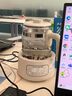 摩飛電器（Morphyrichards）全玻璃養生壺家用燒水壺多段控溫電熱水壺極速風(fēng)冷恒溫壺沖奶泡奶機MR5602 1.2L 椰奶白 曬單實(shí)拍圖
