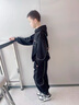 奧特曼童裝男童套裝春秋季新款兒童衛(wèi)衣秋裝時髦炸街男孩連帽運動兩件套 黑色 120 建議110-120cm6-7歲 曬單實拍圖