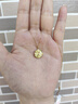 六福珠寶  18K金蜻蜓貝殼鉆石項鏈套鏈送禮  cMDSKN0068Y 總重2.66克 曬單實(shí)拍圖