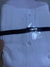 羅蒙兒童白襯衫男童女童長(cháng)袖小學(xué)生表演校園服飾 白色 150 曬單實(shí)拍圖