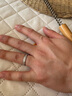 Colaivkloia情侶戒指男女對戒銀一對磨砂款可調節婚戒情人節生日禮物送男女友 Tk310-男款+60CM皮繩 美號7號 曬單實(shí)拍圖