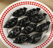 338 墨魚餃子 300g/盒(16只) 真墨魚肉添加墨汁 火鍋湯餃 燒烤聚餐 曬單實(shí)拍圖