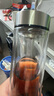 PAKCHOICE茶水分離杯磁彈泡茶磁吸力玻璃水杯子男士雙層防燙便攜車載耐高溫 曬單實(shí)拍圖